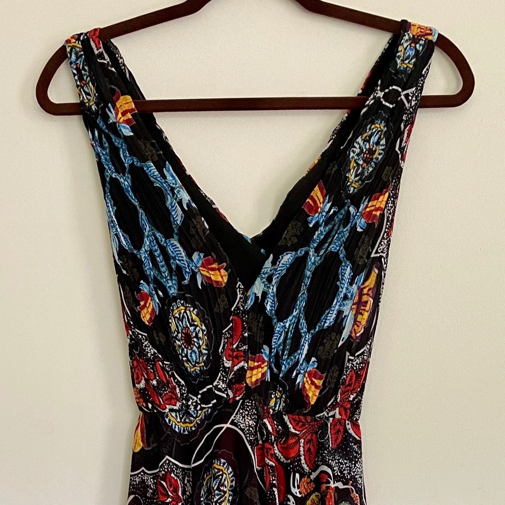 Alice + Olivia Kora Dress Size 2.Black Floral Maxi